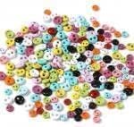 50Pcs Black Mini Buttons for DIY Doll Clothes, Round Tiny Buttons, Clothes Scrapbooking Decor Sewing Supplies Small in Size and Light in Weight,Fasteners Buttons Sewing Notions and Supplies 5mm