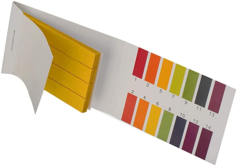 2 PH Test Strips,1-14 Test Indicator 160 Stripe Litmus Paper,Used for PH Testing of Soil,Water,Saliva,Cosmetics,Pet Food,and Diet