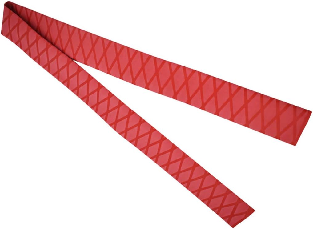 X-Tube Heat Shrink Wrap Tubing for Fishing Rod Grips with Non Slip and Insulation 39"&64" Lengths Durable Repair - 5 Color 14 Sizes Red
