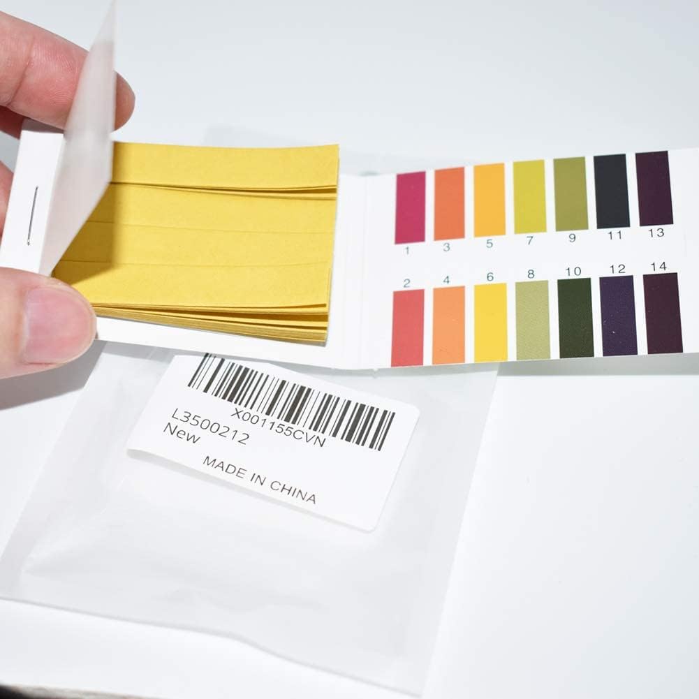 2 PH Test Strips,1-14 Test Indicator 160 Stripe Litmus Paper,Used for PH Testing of Soil,Water,Saliva,Cosmetics,Pet Food,and Diet