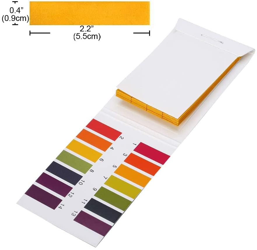 2 PH Test Strips,1-14 Test Indicator 160 Stripe Litmus Paper,Used for PH Testing of Soil,Water,Saliva,Cosmetics,Pet Food,and Diet