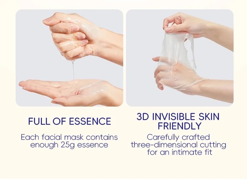 Collagen Anti-Aging Mask, Hydrating, Pore Minimizing, Elasticity Improvement, 25g (1 Pack)