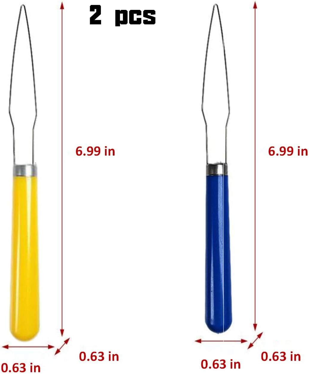 2 Pcs Button Hooks for Seniors, One-Hand Dressing Aid Tools with Comfort Grip Handle, Button Assist Devices for Arthritis, Parkinson’s, and Independent Living, Easy Buttoning Aid (Random Colors)