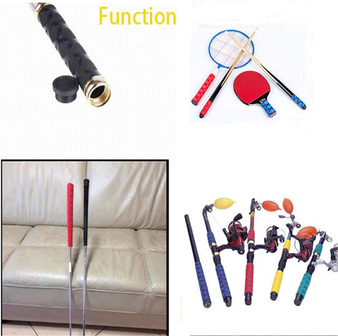 X-Tube Heat Shrink Wrap Tubing for Fishing Rod Grips with Non Slip and Insulation 39"&64" Lengths Durable Repair - 5 Color 14 Sizes