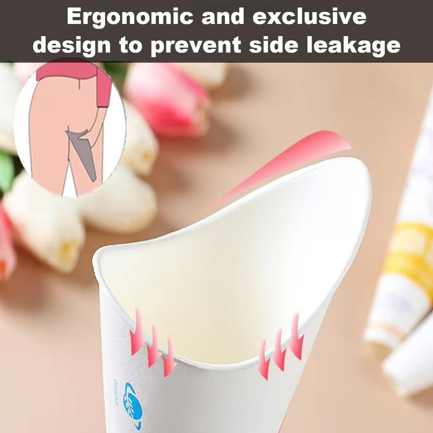 12Pcs Disposable Female Urination Device, Portable Girl Urinal Funnel Women Outside Pee Cup Standing Pee Disposable Cup Female Urinal Waterproof Paper for Hiking Camping Outdoor
