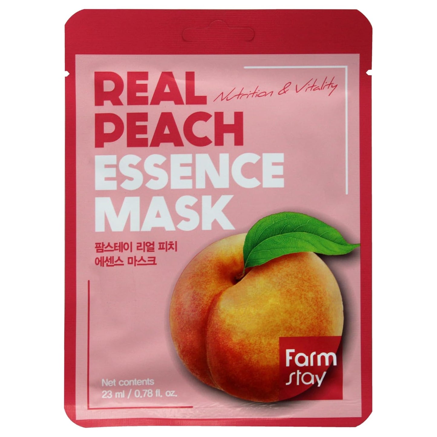 FARMSTAY Face Mask with Coconut Extract 23ml Real Peach