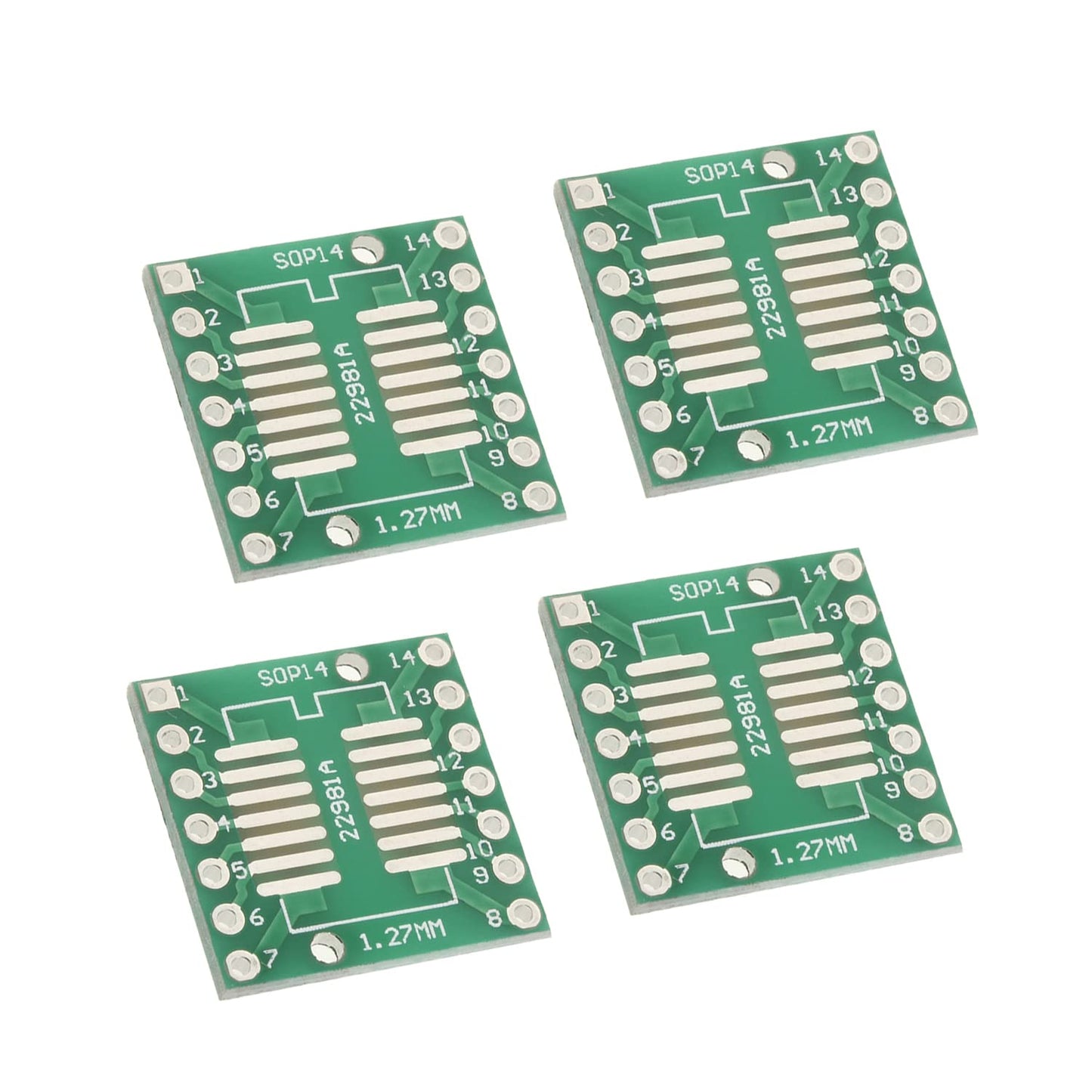 SSOP 28PIN 0.65 / SOP 28PIN 1.27 to DIP Adapter PCB Board SMD Converter 20pcs 17.78x17.78mm 20pcs