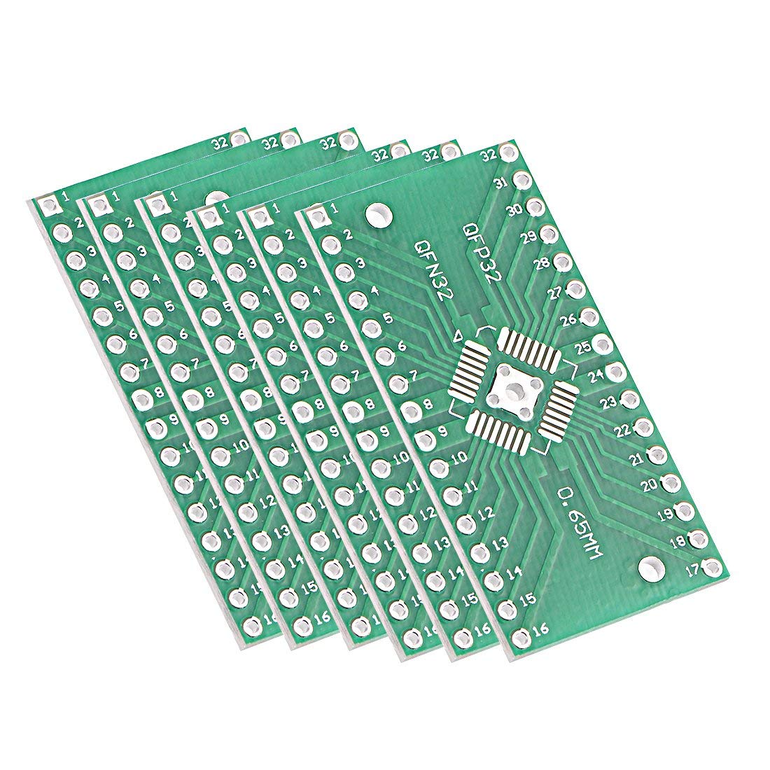 SSOP 28PIN 0.65 / SOP 28PIN 1.27 to DIP Adapter PCB Board SMD Converter 20pcs 17.78x40.64mm 6pcs