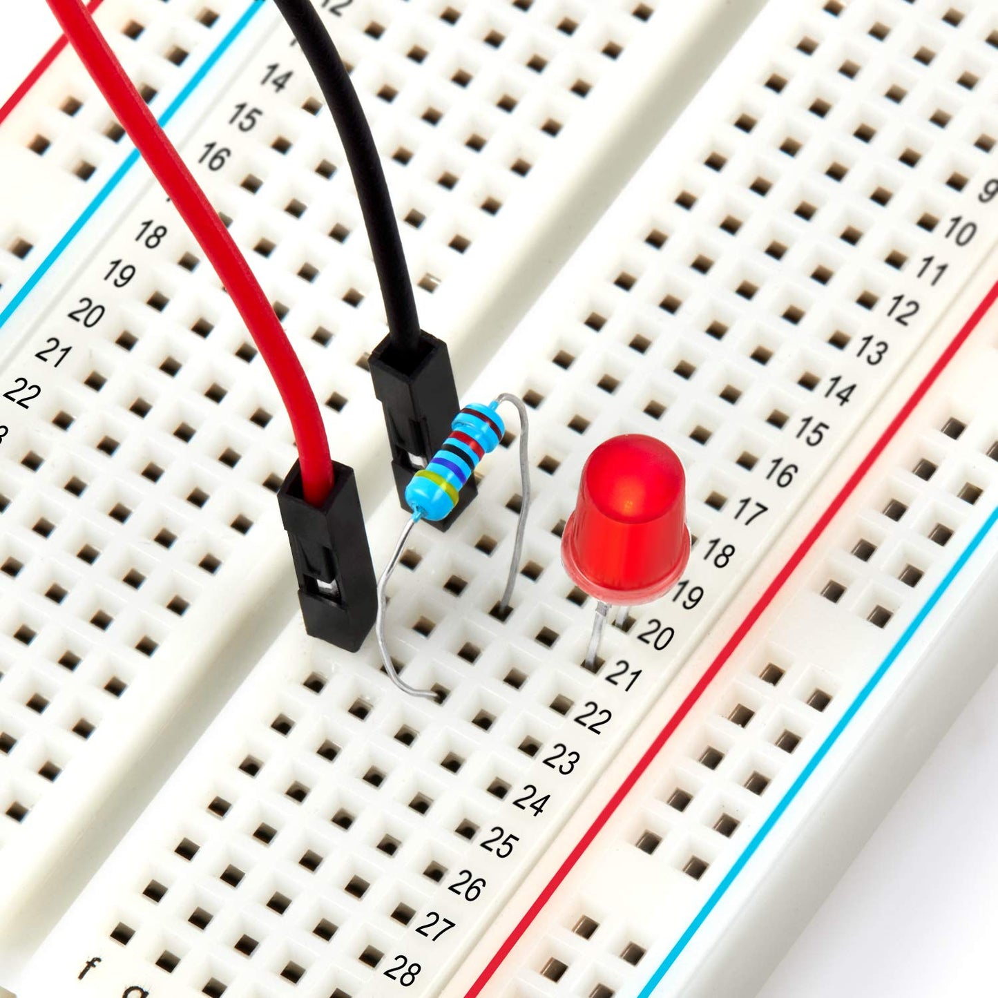 3 pcs Breadboard with 400 Tie Points (BB-801) Solderless Prototype Kit Universal PCB Bread Board Plus 2 Power Rail and Adhesive Back for Small DIY Kits Arduino Proto Raspberry rasp Pi Project