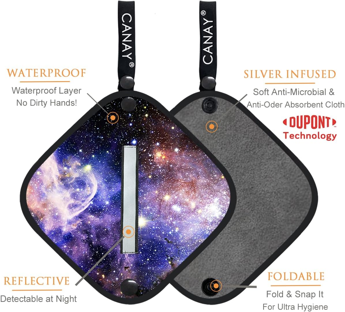 Cloth for Women Hiking, Camping (2 Pack) - Female Urinal Solution for Camping Toilet Hiking - Reusable Absorbent Odorness Hygienic alt. to Toilet Paper