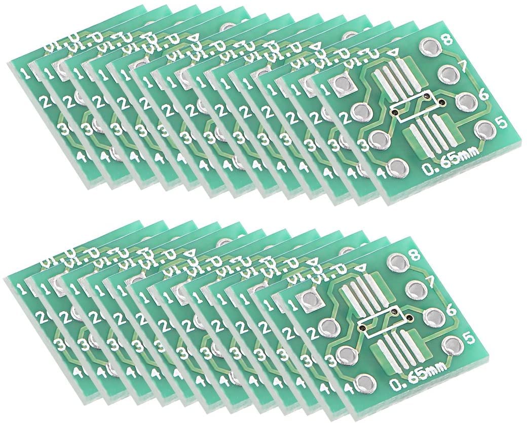 SSOP 28PIN 0.65 / SOP 28PIN 1.27 to DIP Adapter PCB Board SMD Converter 20pcs 12x12mm 50pcs