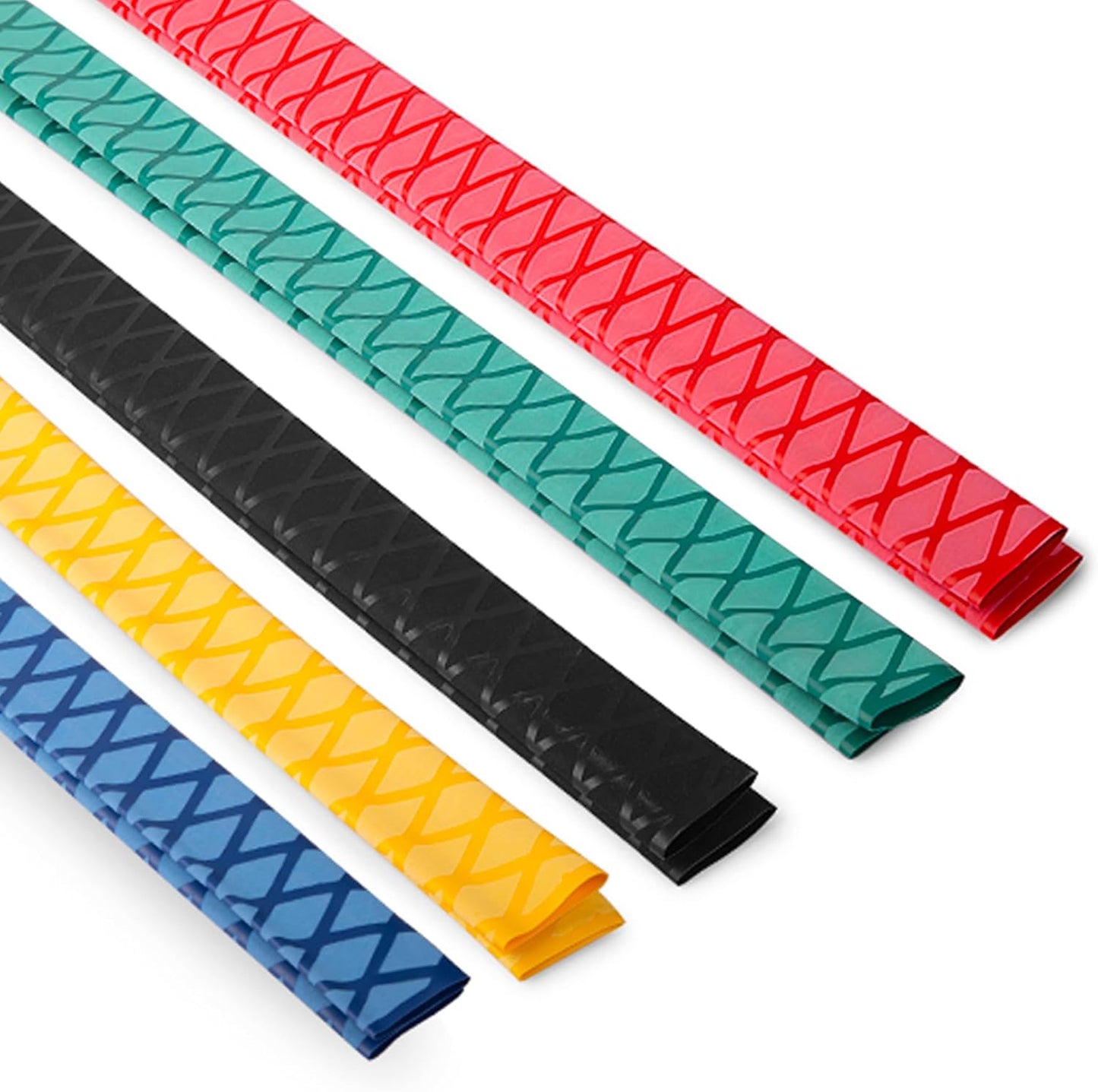 X-Tube Heat Shrink Wrap Tubing for Fishing Rod Grips with Non Slip and Insulation 39"&64" Lengths Durable Repair - 5 Color 14 Sizes