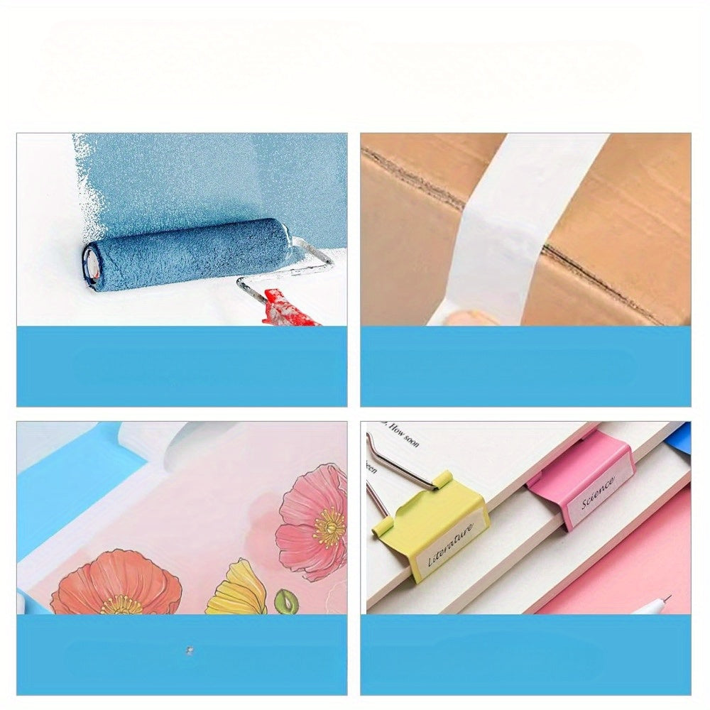 9 Rolls Masking Tape Bulk 0.6 Inch - Narrow White Painters Tape General Purpose for Packing Crafting DIY Home Office 3/5 Inch x 22 Yards