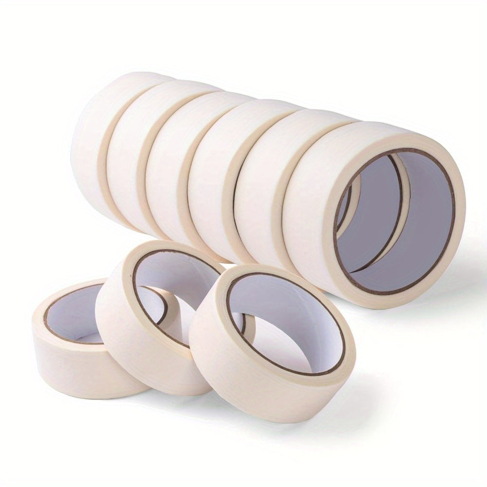 9 Rolls Masking Tape Bulk 0.6 Inch - Narrow White Painters Tape General Purpose for Packing Crafting DIY Home Office 3/5 Inch x 22 Yards Width 1.41''