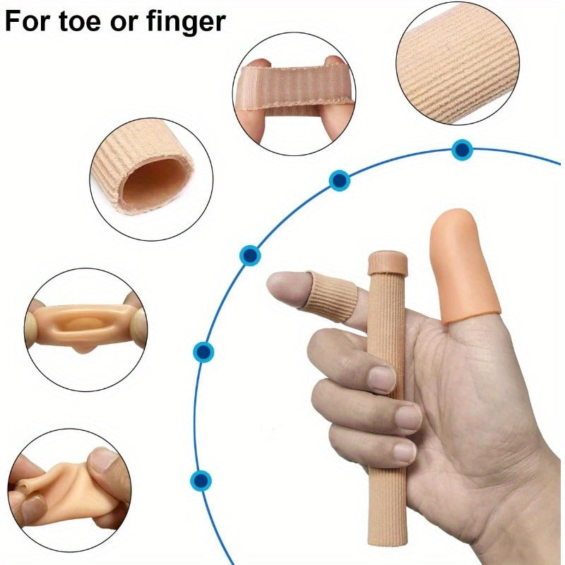 7 Pack Big Toe Protectors Women - Toe Caps and Toe Protectors, Cuttable Toe Tubes Sleeves 1 Pack (M, 6 Inches), Provides Relief from Missing Or Ingrown Toenails