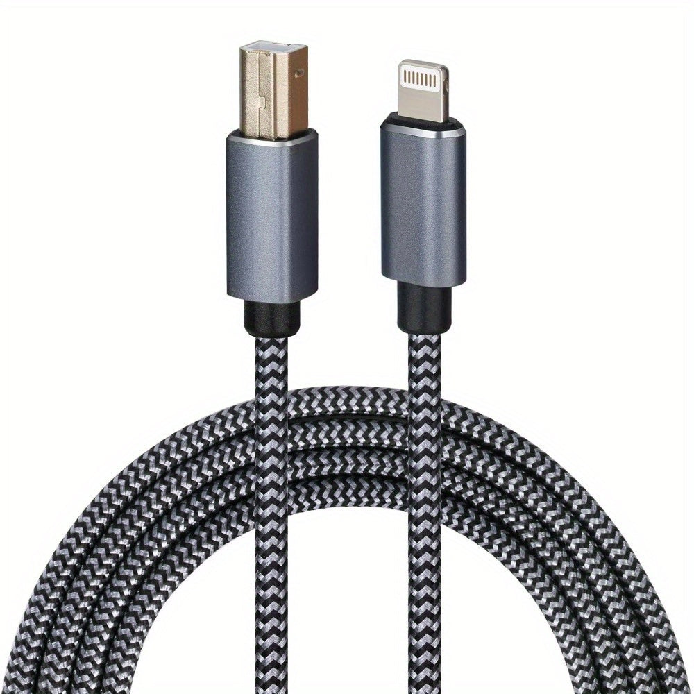 USB MIDI Cable for iOS - Lightning to MIDI Adapter for Keyboards, Audio Interfaces, and Music Production (6FT)