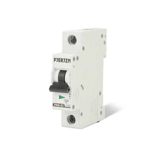 Miniature Circuit Breaker 400V 25A Single Pole AC Disconnect Switch, Low-Voltage Disconnect Miniature Circuit Breaker for Homes, Offices, Garages, Barns, Sheds, Solar System (25A) 25A