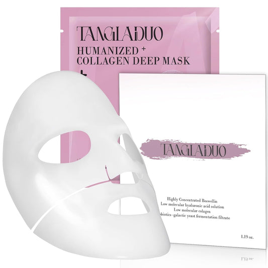 Humanized Collagen Real Deep Overnight Mask,Hydrating Firming,Anti-ageing Hydrogel Mask,for All Skin Types,Elasticity Improvement,Pore Minimizing,Minimize Wrinkles,1Pcs,Pink Pink 1 Count (Pack of 1)