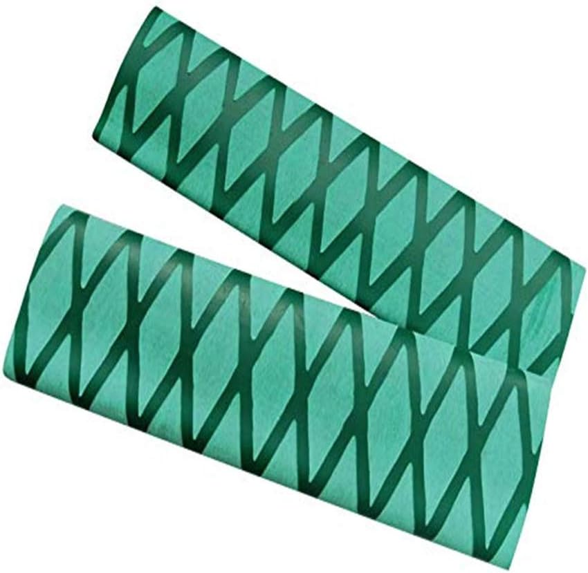 X-Tube Heat Shrink Wrap Tubing for Fishing Rod Grips with Non Slip and Insulation 39"&64" Lengths Durable Repair - 5 Color 14 Sizes Green