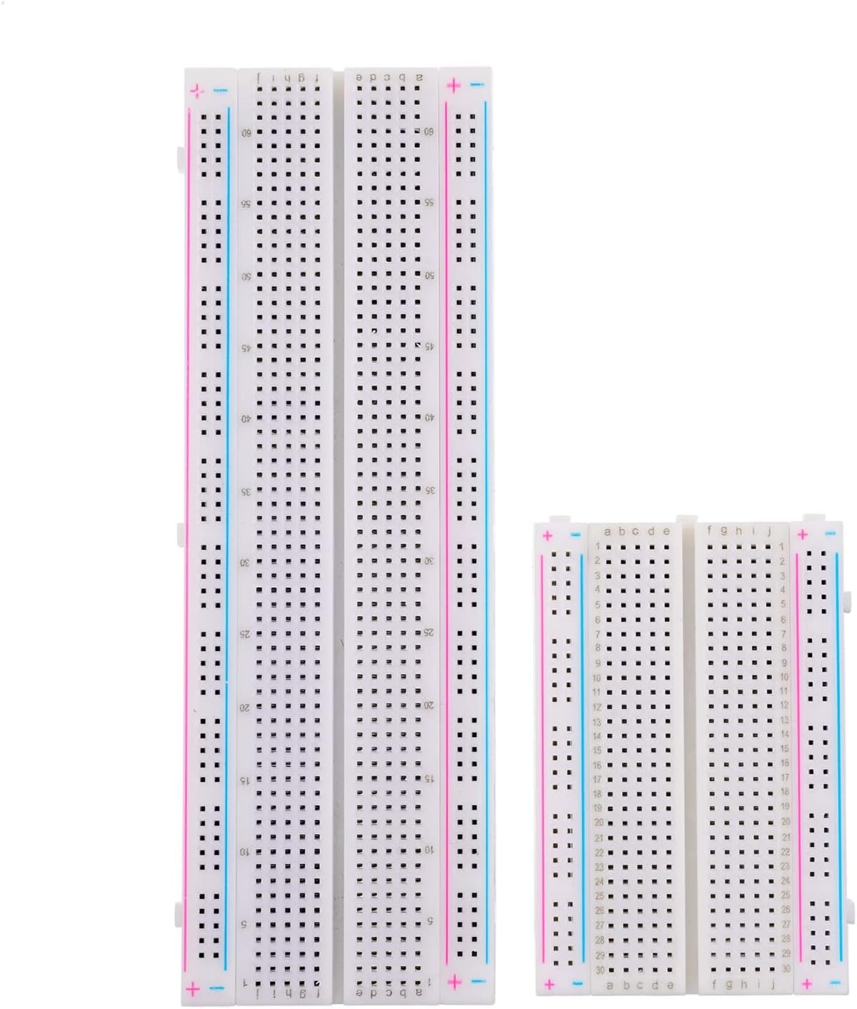 Breadboard Kit with Power Supply Module， Jumper Wires，Battery Clip，830 & 400 tie-Points Breadboard
