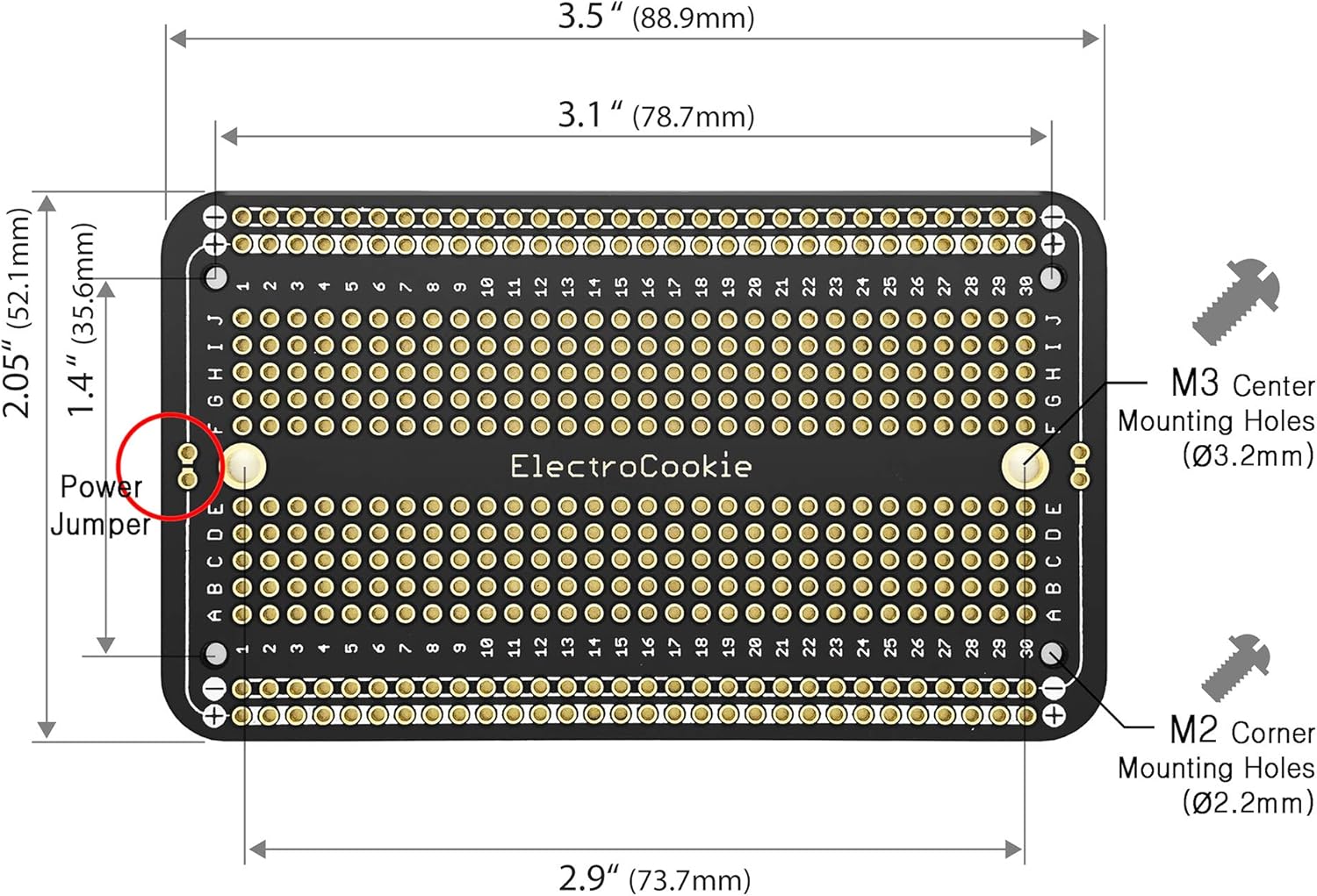 Prototype PCB Solderable Breadboard for Electronics Projects Compatible for DIY Arduino Soldering Projects, Gold-Plated (5 Pack + 1 Mini Board, Matte Black)