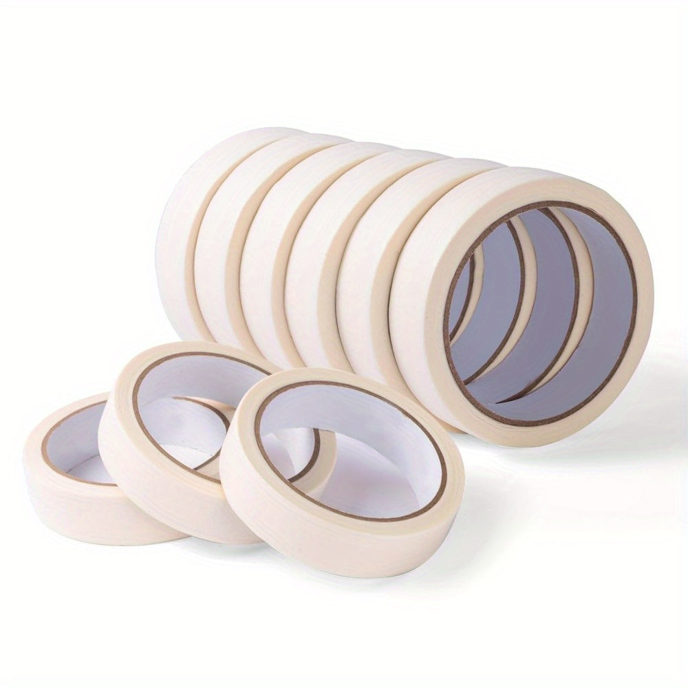 9 Rolls Masking Tape Bulk 0.6 Inch - Narrow White Painters Tape General Purpose for Packing Crafting DIY Home Office 3/5 Inch x 22 Yards Width 0.94''